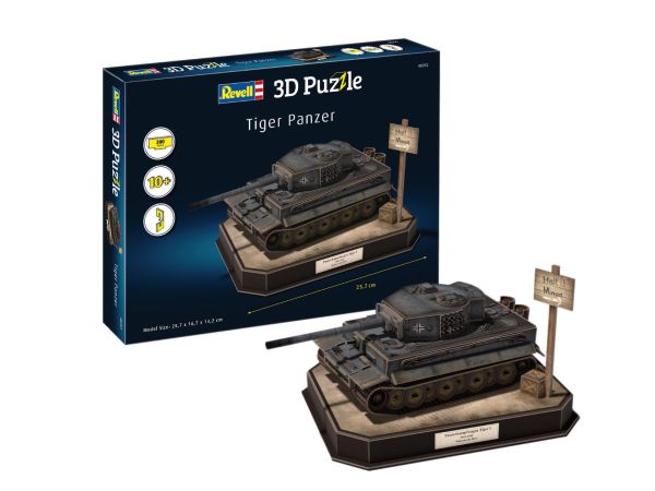 REV00252 - Rompecabezas 3D de 200 piezas, tanque Panzer TIGER I - 1