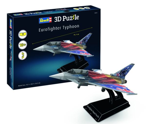 REV00253 - Rompecabezas 3D de 75 piezas - EUROFIGHTER Typhoon - 1