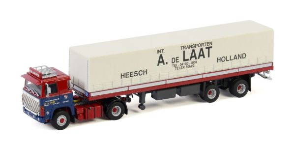 WSI01-3048 - SCANIA 140 4x2 con remolque cubierto 2 Ejes A. DE LAAT - 1