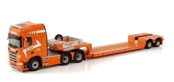 WSI01-3861 - SCANIA S Highline CS20H ​​6x2 con plataforma baja TAGE E.NIELSEN de 2 ejes - 1