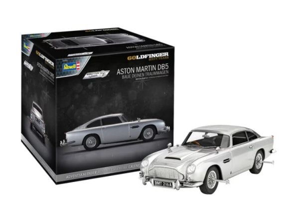 REV01055 - Calendario de Adviento - Aston Martin DB5 - James Bond 007 para armar y pintar - 1