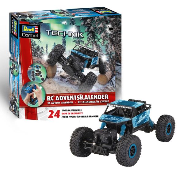 REV01061 - Calendario de adviento radiocontrolado: Crawler, azul, 2025 para armar - 1