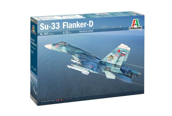 ITA0197 - Avión de combate SUKHOI SU-27D Sea Flanker para montar y pintar - 1