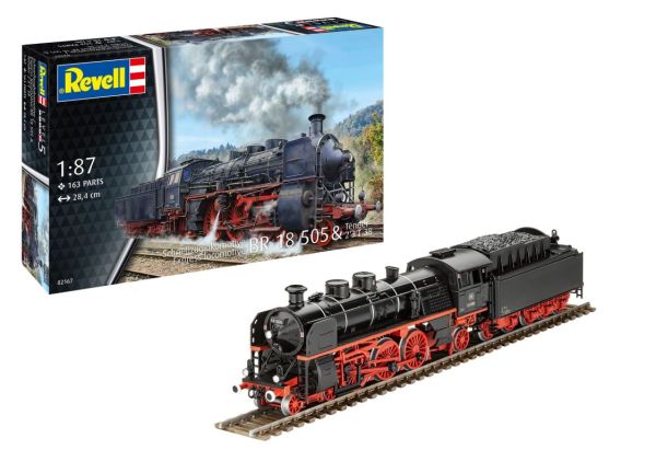 REV02167 - Locomotora BR 18 505 con tender 2'3' T38 para montar y pintar - 1