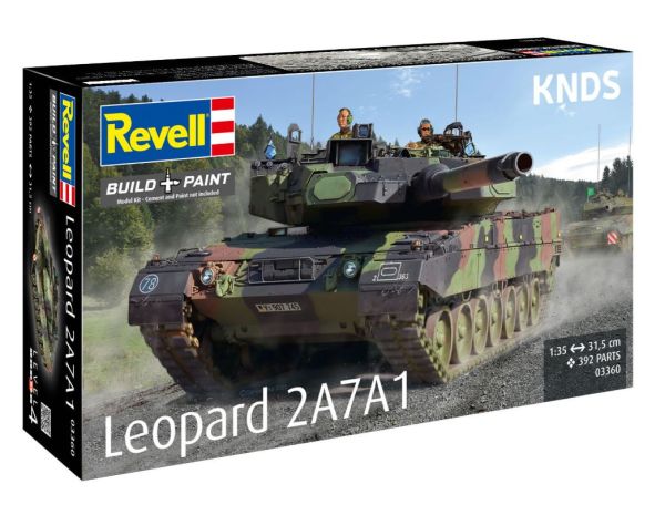 REV03360 - Tanque Leopard 2A7A1 - Kit de montaje y pintura - 1