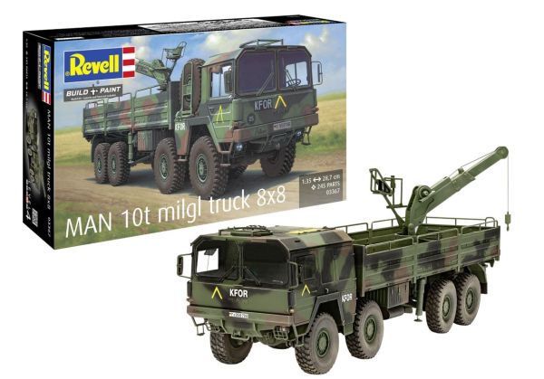 REV03367 - Camión MAN 10T Milgl 8x8 para ensamblar y pintar - 1