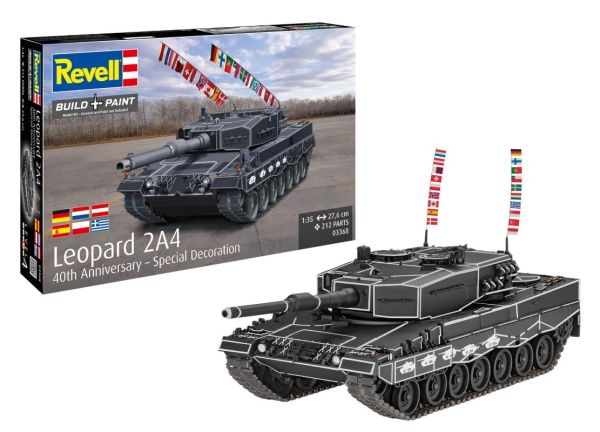 REV03368 - Tanque LEOPARD 2A4 - 40º Aniversario - Kit de montaje y pintura - 1