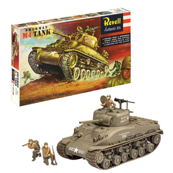 REV03369 - Tanque Sherman M4: 75 años de construcción de maquetas para ensamblar y pintar. - 1