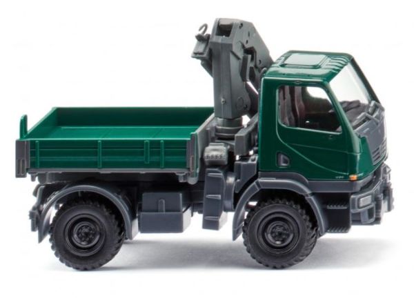 WIK036903 - Camión rígido UNIMOG U 20 4x2 con grúa de carga, color verde musgo - 1