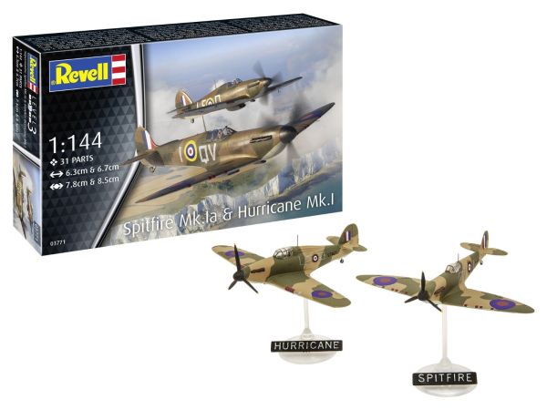 REV03771 - Avión militar SUPERMARINE Spitfire Mk.Ia y HURRICANE MK.I para montar y pintar - 1