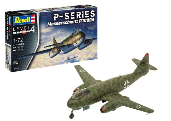 REV03774 - Avión militar MESSERSCHMITT P.1099A - Serie P para montar y pintar - 1