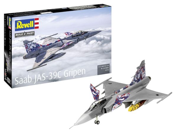 REV03776 - Avión de combate SAAB JAS-39C Gripen para ensamblar y pintar - 1