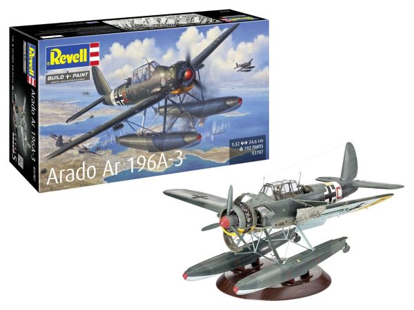 REV03787 - Hidroavión ARADO Ar 196A-3 para ensamblar y pintar - 1