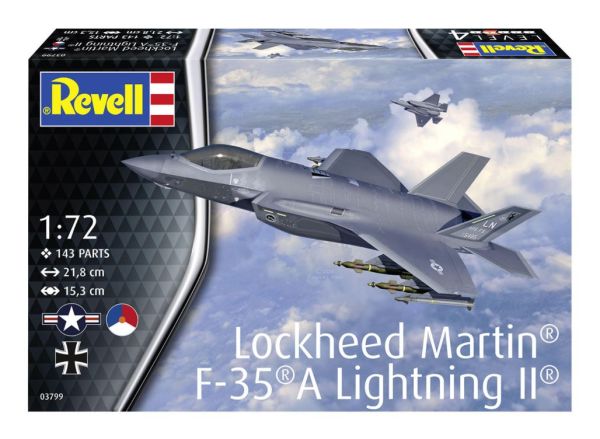 REV03799 - Avión de combate LOCKHEED Martin F-35A Lightning II para montar y pintar - 1