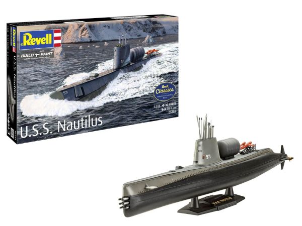 REV05184 - Submarino USS Nautilus para ensamblar y pintar - 1