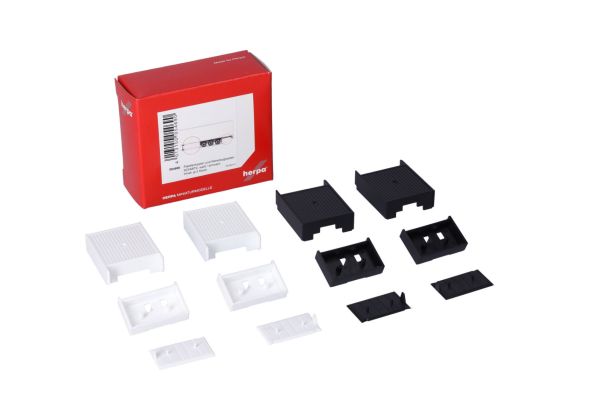 HER054690 - SCHMITZ palé o contenedor de almacenamiento blanco y negro - 2 unidades para montar - 1