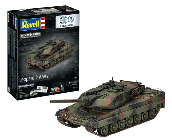 REV05631 - Tanque LEOPARD 2 A6A2 Edición Exclusiva - Kit de montaje y pintura - 1