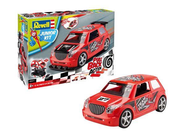 REV00831 - Coche de rally rojo para montar y friccionar - 1