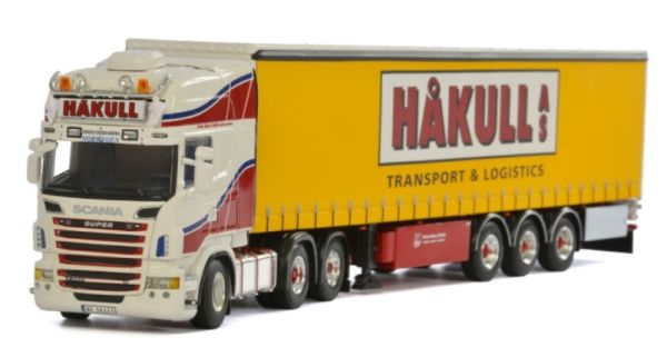 WSI01-1892 - Remolque de lona SCANIA R6 Topline 6x2 con 3 ejes HAKULL - 1
