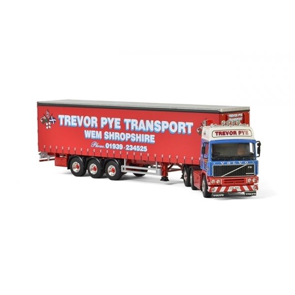 WSI01-2173 - VOLVO F12 con remolque basculante de 3 ejes TREVOR PYE TRANSPORT - 1
