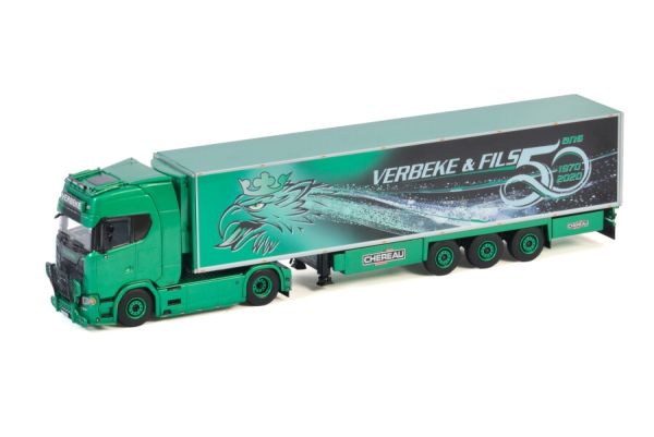 WSI01-3375 - SCANIA S650 4x2 con remolque frigorífico 3 Ejes VERBEKE & FILS 50 años - 1