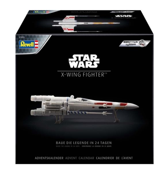 REV01035 - Calendario de adviento 2021 - X-WING Fighter STAR WARS con pintura para montar - 1