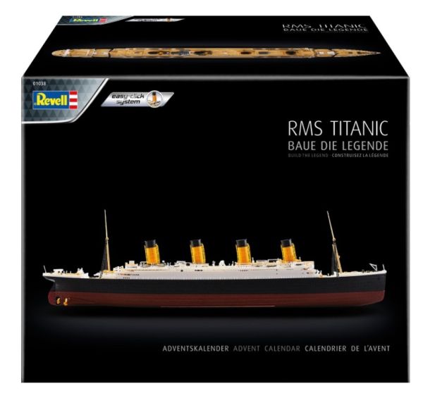 REV01038 - Calendario de adviento 2021 - RMS Titanic con pintura para montar - 1
