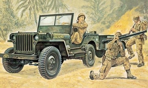 ITA0314 - JEEP Willys para montar y pintar - 1