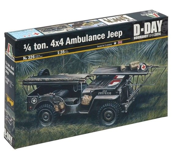ITA0326 - TU. JEEP AMBULANCIA 4x4 para montar y pintar - 1