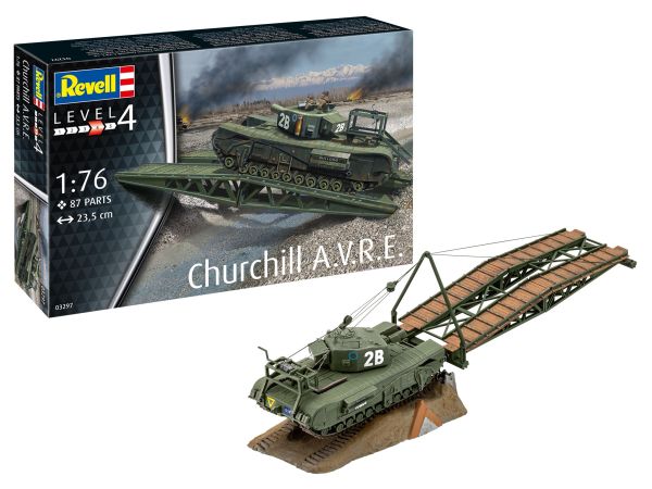 REV03297 - Tanque CHURCHILL A.V.R.E. para montar y pintar - 1