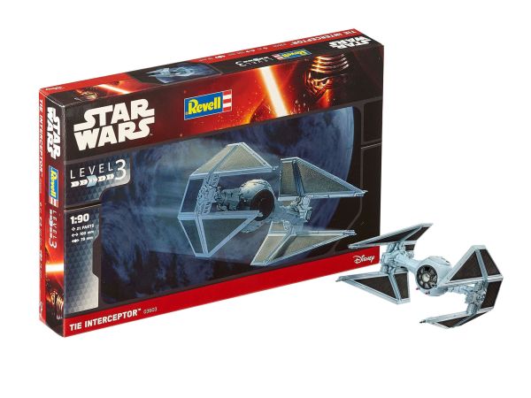 REV03603 - Interceptor TIE-Modelbausatz STAR WARS para montar y pintar - 1