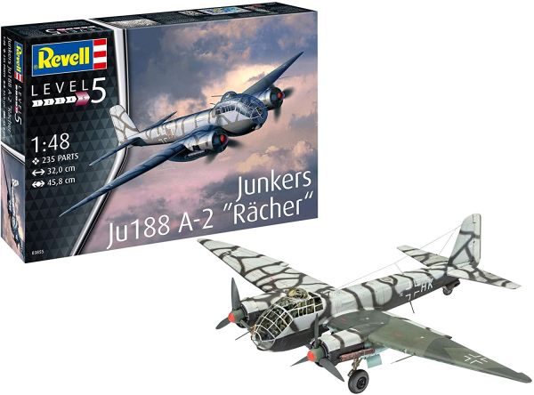 REV03855 - Aeronave Junkers Ju188 A-2 Rächer para montar y pintar - 1