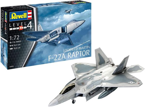 REV03858 - Avión Lockheed Martin F-22A Raptor para montar y pintar - 1