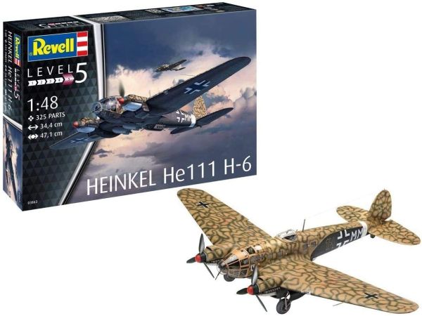 REV03863 - Avión Heinkel HE111 H-6 para montar y pintar - 1