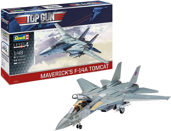 REV03865 - Avión de combate F-14A Tomcat TOP GUN de Maverick para montar y pintar - 1