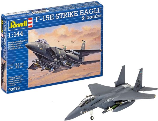 REV03972 - Avión F-15E STRIKE EAGLE y bombas para montar y pintar - 1
