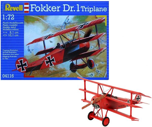 REV04116 - Aeronave Fokker Dr. 1 triplano para montar y pintar - 1
