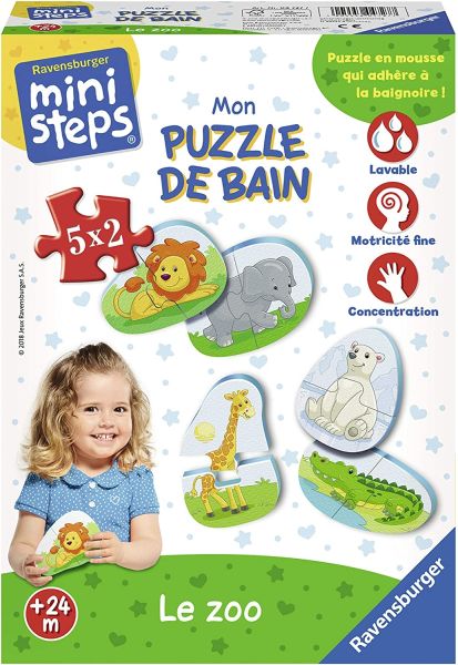 RAV04727 - Rompecabezas de mi baño - El zoológico - 1