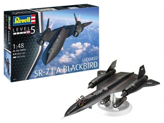 REV04967 - Avión de combate Lockheed SR-71A Blackbird para montar y pintar - 1