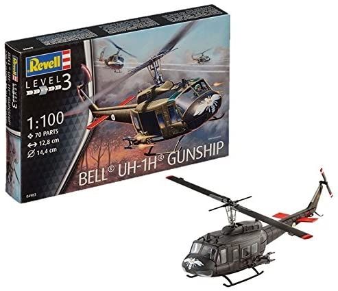 REV04983 - Helicóptero Bell UH-1H Gunship para montar y pintar - 1