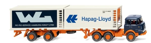 WIK052201 - KRUPP 6x2 con bandeja y contenedor refrigerado HAPAG LLOYD/WL - 1
