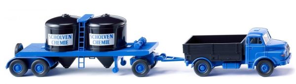 WIK053404 - Camión volquete MAN 4x2 con remolque químico 3 ejes SCHOLVEN CHEMIE - 1