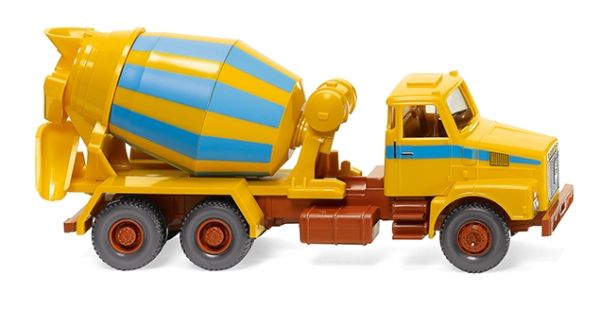 WIK068207 - Peonza VOLVO N10 6x4 amarilla y azul - 1