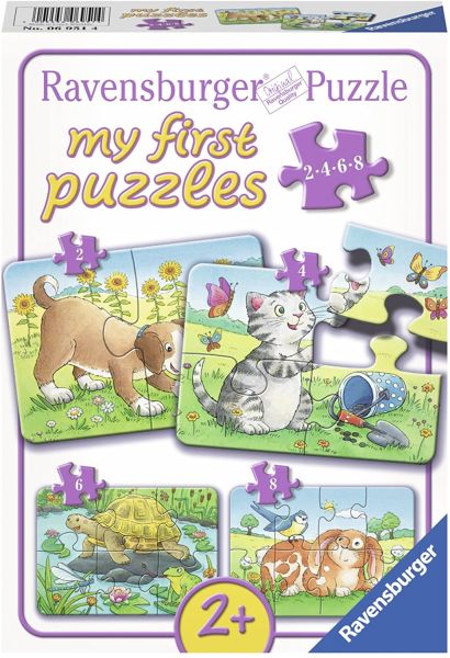 RAV069514 - Mis primeros puzzles - 4 puzzles de 2;4;6 y 8 piezas - Mascotas - 1