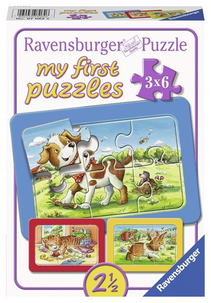 RAV07062 - Mis primeros puzzles - 3 puzzles de 6 piezas - Mis amigos animales - 1
