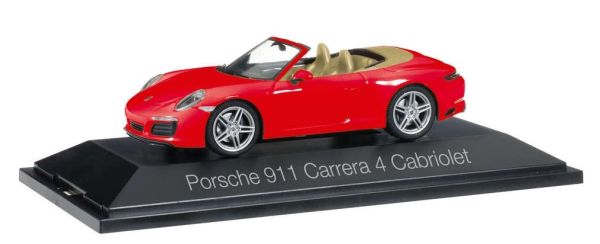 HER071109 - PORSCHE 911 Carrera 4 descapotable rojo - 1