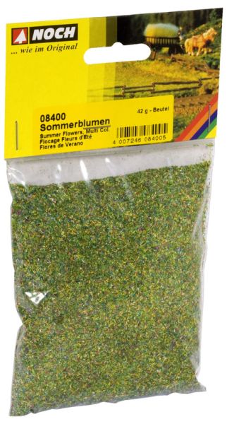 NOC08400 - Flor verde prado flocado bolsa 42grs - 1