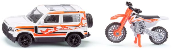 SIK1114 - LAND ROVER Defender con moto KTM en blíster - 1