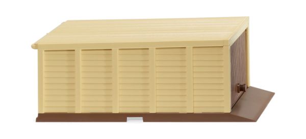WIK114003 - Garaje automontable - beige y marrón - 1