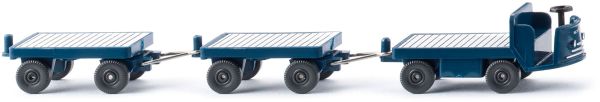 WIK116004 - Montacargas eléctrico con remolques - azul - 1